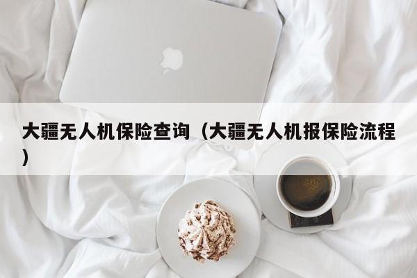 大疆无人机保险查询（大疆无人机报保险流程）