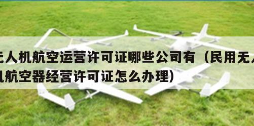 无人机航空运营许可证哪些公司有（民用无人机航空器经营许可证怎么办理）