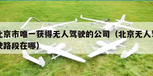 北京市唯一获得无人驾驶的公司（北京无人驾驶路段在哪）