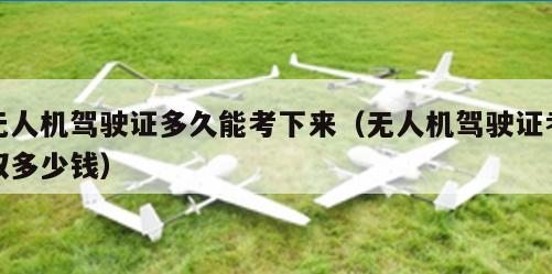 无人机驾驶证多久能考下来（无人机驾驶证考取多少钱）