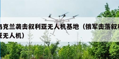 乌克兰袭击叙利亚无人机基地（俄军击落叙利亚无人机）