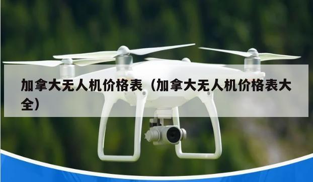 加拿大无人机价格表（加拿大无人机价格表大全）