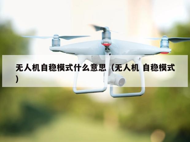 无人机自稳模式什么意思（无人机 自稳模式）
